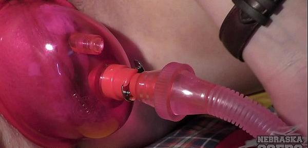  lucia back and glow stick gaping her pusy and swollen pussy pump
